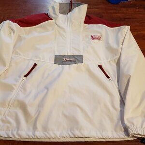 Men's medium Sooners Columbia light weight half zip jacket